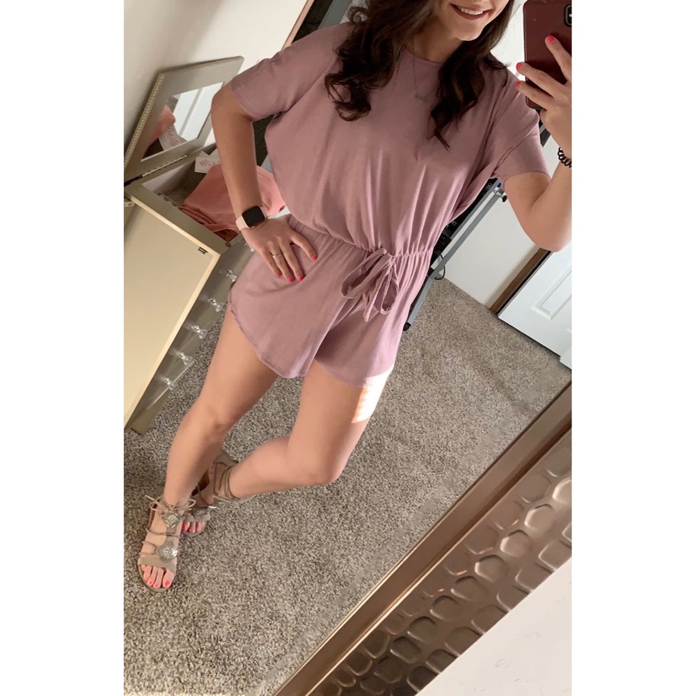 Dusty Pink Romper